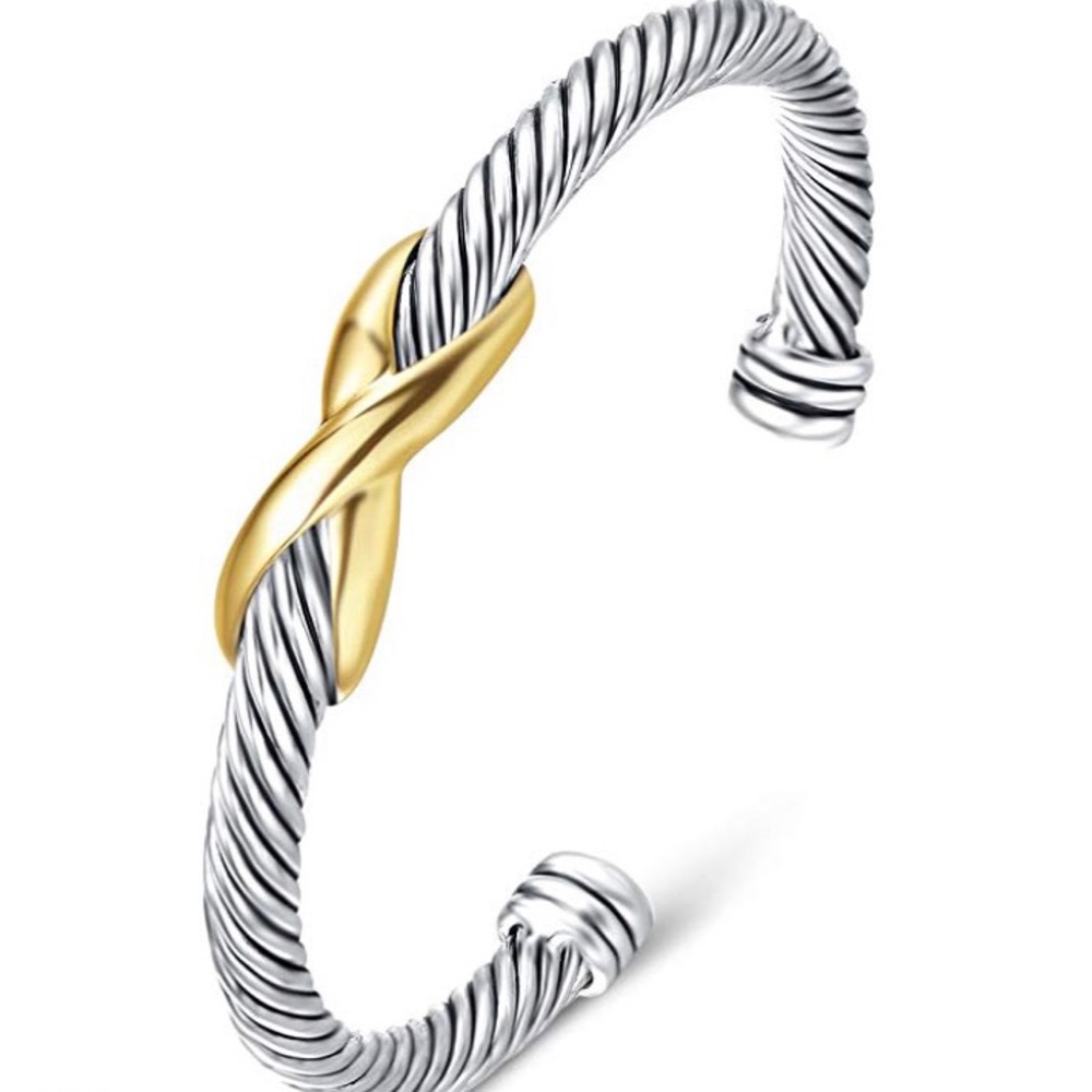 Two Toned Cable Bracelet
